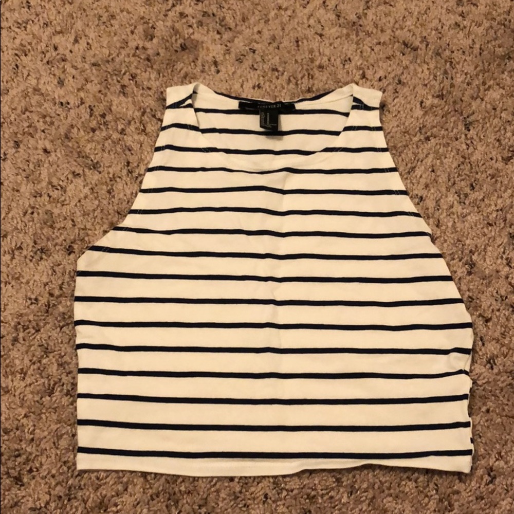 Striped crop top